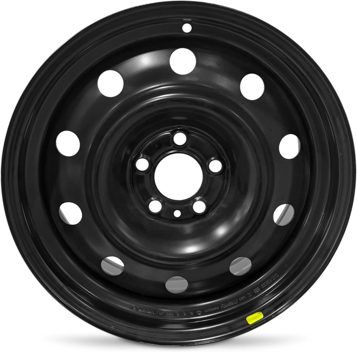 For 2006-2012 Dodge Charger 17 Inch Powder-Coated Black Steel - Genuine OEM Rim - Road Ready Car Wheel