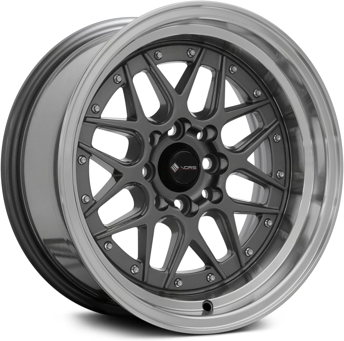 15x7 Vors VR7 4x100/4x114.3 35 Gun Metal Wheel Rim 73.1