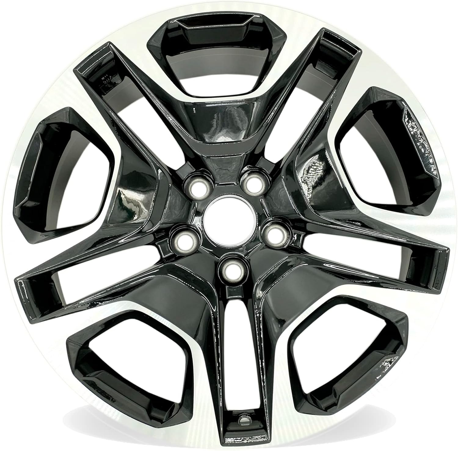 New Single 19" 19x7.5 Inch Alloy Wheel for 2019–2024 Toyota RAV4 | OEM Design Replacement Rim | Machined Black Finish | Direct Fit – OE Stock Specs | 75243