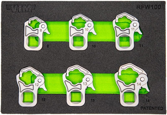 Vim Tools 6 PC. 3/8'' DR. RATCHETING Flare NUT Wrench Set