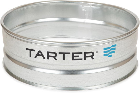 Tarter Outdoor Camp Fire Pit with Reinforced Top Ring, 36in - Lightweight Silver Galvanized Steel Fire Ring for Backyard, Ranch, Beach & Campsite Bonfires - Doubles as a Garden Planter