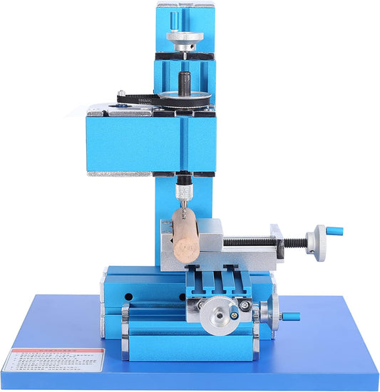 ele ELEOPTION Metal Mini Milling Machine DIY Tool Benchtop Wood Lathe Woodworking for Hobby Science Education Modelmaking AC100V~240V