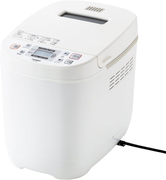 TWINBIRD Home bakery (1 loaf / 1.5 loaf type) PY-E635W (White)