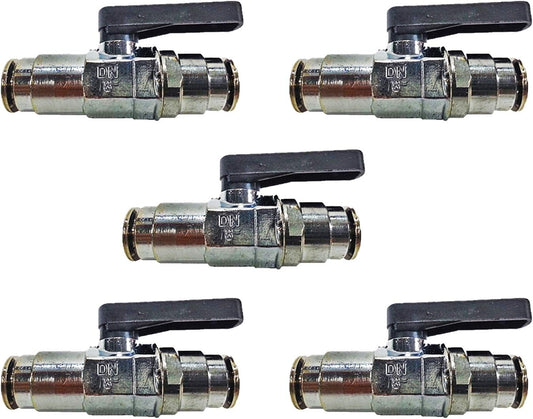 3/8 in Line On/Off Valve- Pack of 5