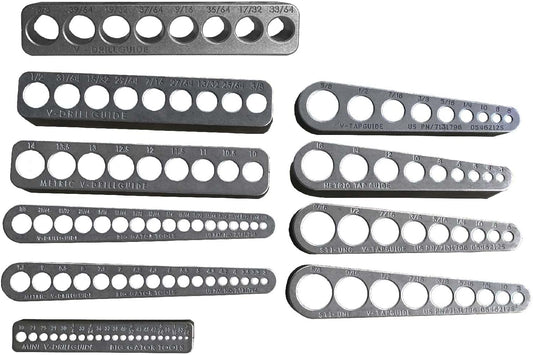 The Ultimate Big Gator Set - 10 pc set - Big Gator Tools V-DrillGuides & V-TapGuides