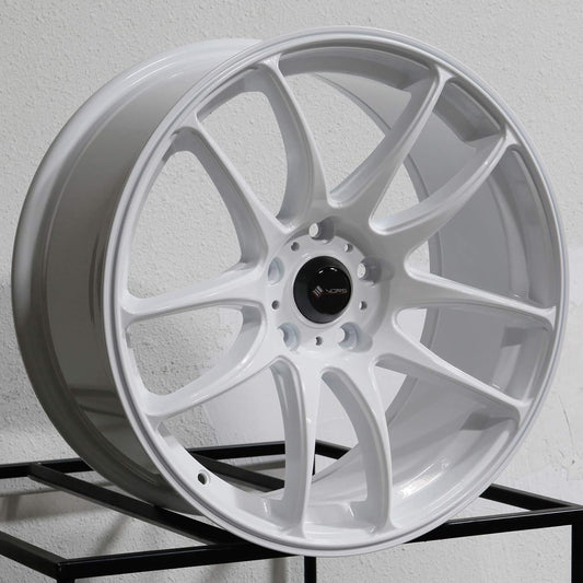 17x8 Vors TR4 5x114.3 35 White Wheel Rim 73.1