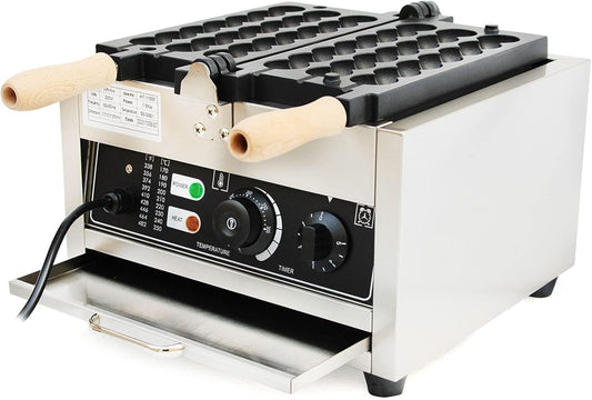 Electric Ice Cream Cone Waffle Maker Machine 1200W Stainless Steel Nonstick Surface for Commercial Home Use (Waffle Ball Stick Maker)