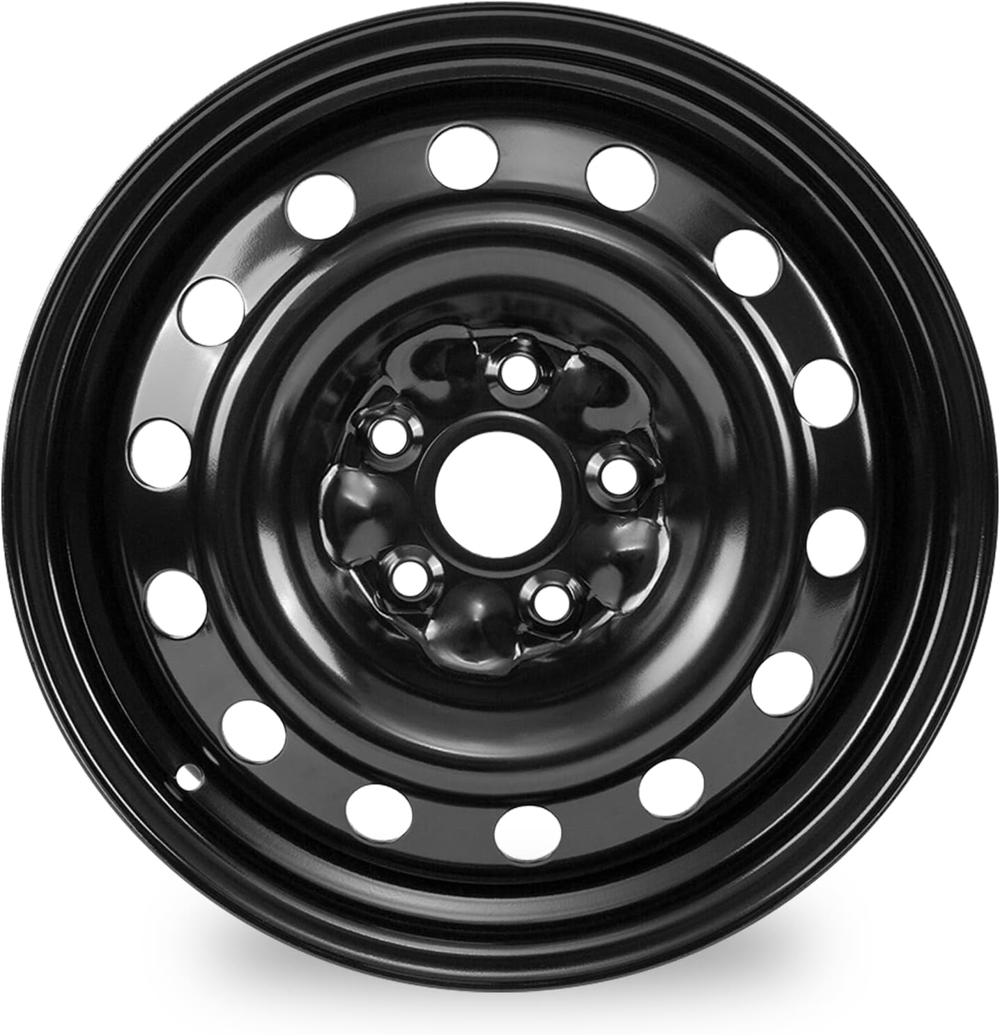 16" New 16x6.5 in wheel for Volkswagen Jetta 2005 2006 2007 2008 2009 2010 2011 2012 2013 2014 2015 2016 2017 2018 2019 painted black OEM Design Replacement Aluminum Alloy Rim（1pc）
