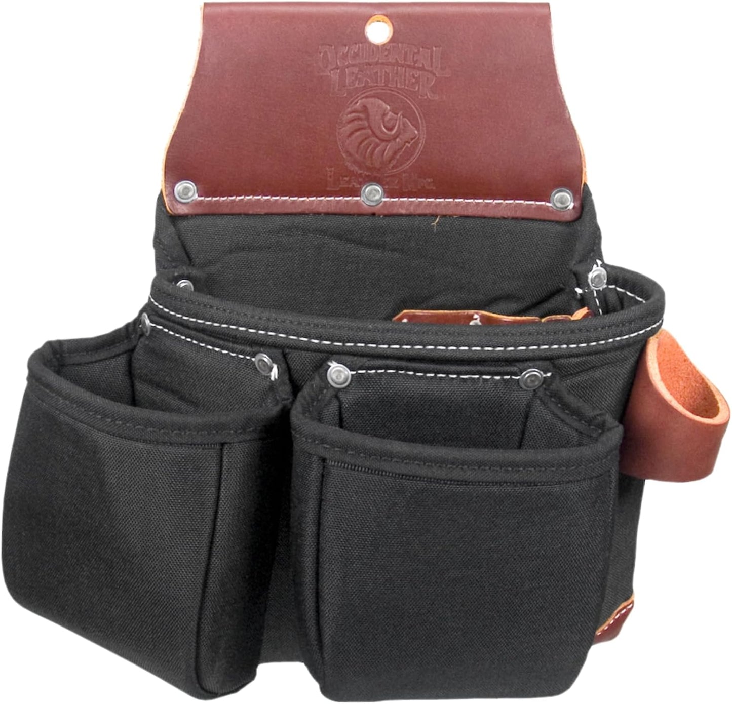Occidental Leather OxyLights 3 Pouch Tool Bag - Black - 10 Pockets & Tool Holders - Made in USA