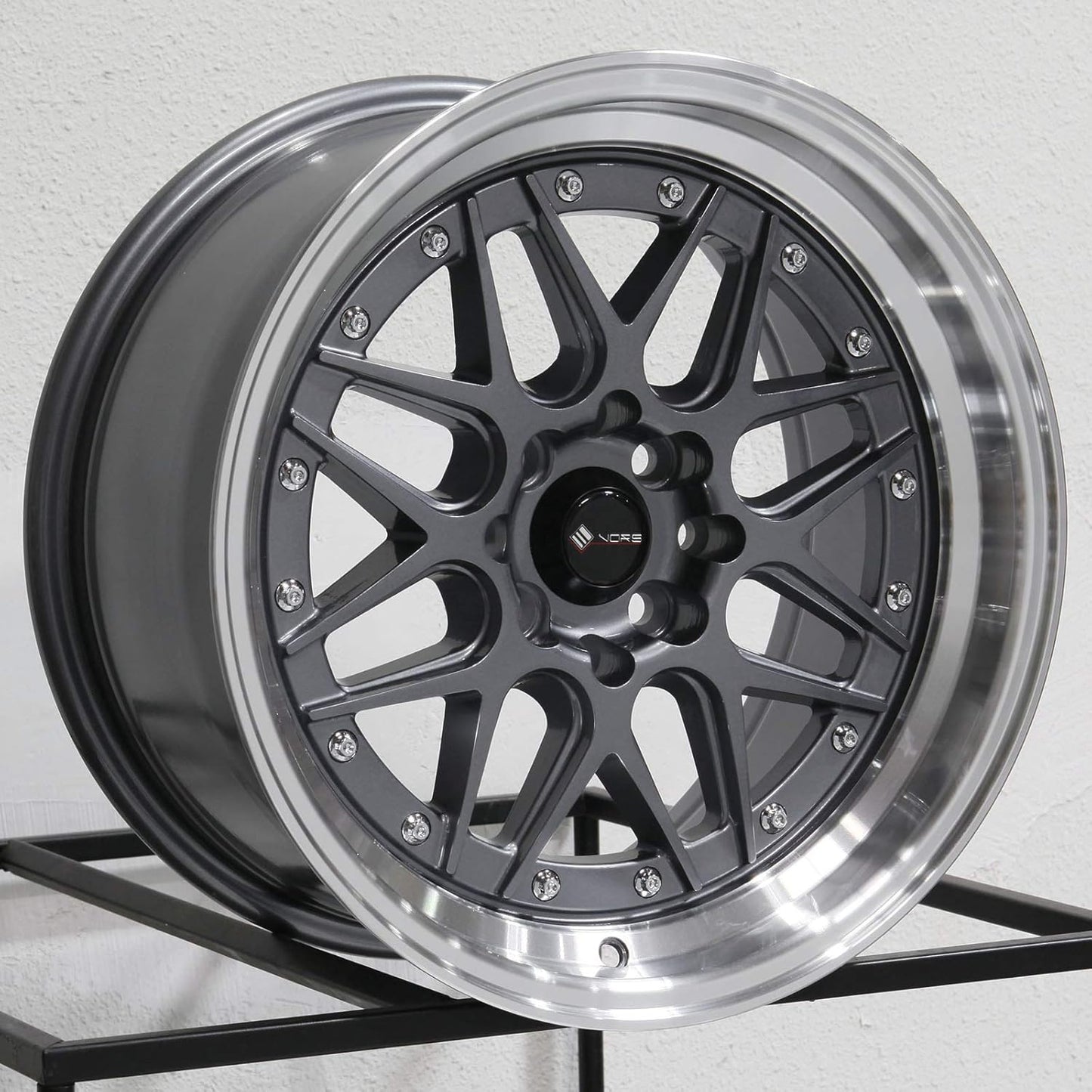 16x8 Vors VR7 4x100/4x114.3 20 Gun Metal Wheel Rim 73.1