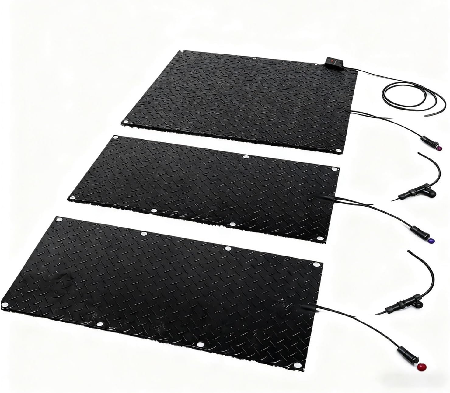 Electric Snow Melting Mat, Heated Snow Melting Mats Outdoor Waterproof Anti-Leakage Safety, Instant Heat for Walkways, Stairs, Driveways, Durable Non-Slip Winter Mats for Homeowners