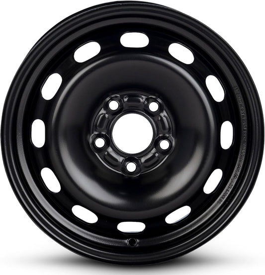 For 2006-2009 Mazda 3 15 Inch Painted Black Rim - OE Direct Replacement - Road Ready Car Wheel