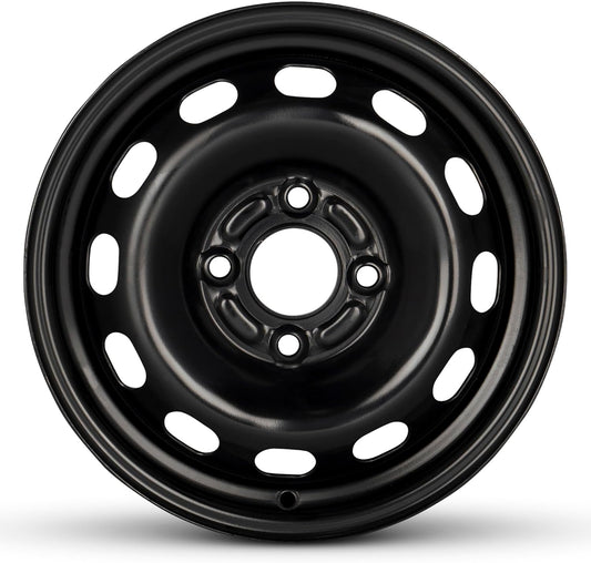 For 00-04 Ford Focus 14 Inch Black Steel Rim - OE Direct Replacement - Road Ready Car Wheel