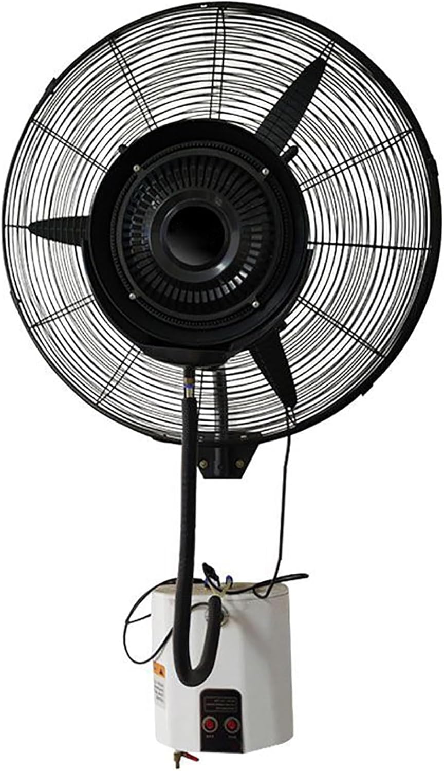 YCBXYRF Wall-Mounted Oscillating Misting Fan, Industrial Misting Fan, 4 Gal Water Tank, Automatic Water Filling, 3 Cooling Speeds for Patios Workshop Warehouse Industrial(75cm\/30in)
