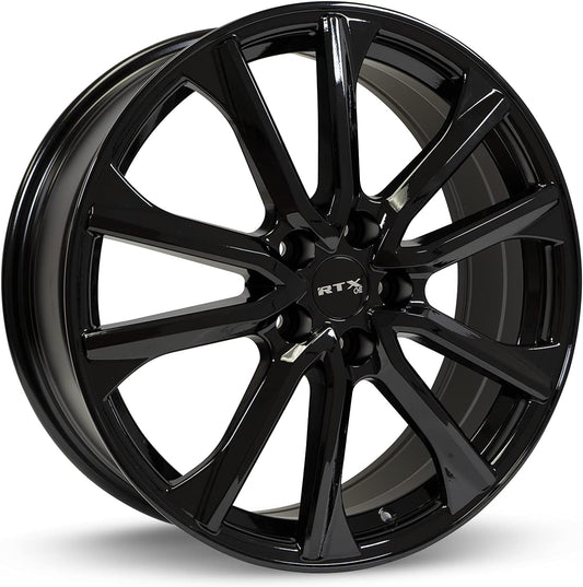 RTX ARAI Custom Wheel - 16x6.5, 40 Offset, 5x114.3 Bolt Pattern, 67.1mm Hub - Gloss Black Rim
