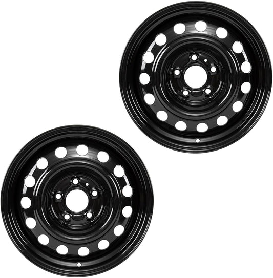 New 16 Inch Painted Black Steel Wheel Rim for Kia Soul 2020 2021 2022 2023 2024 16x6.5" Single Replacement Car Wheel Rims (2)