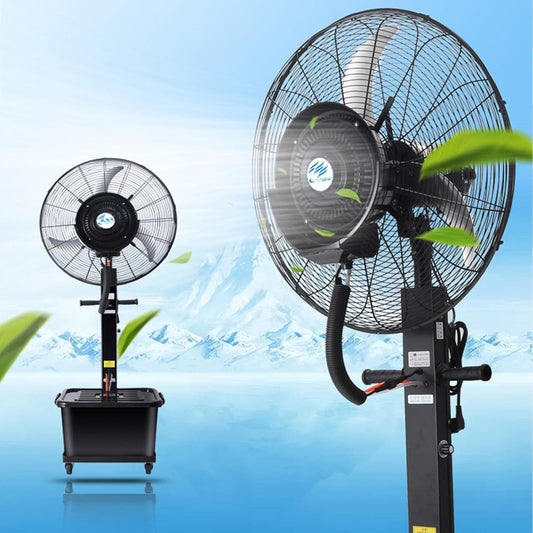 Outdoor Misting Fan Commercial Oscillating Fan for Patio, Portable Industrial Floor Pedestal Fan, Water Mist Cooling Spray Fan, with with 11 Gallon Tank, 3 Speeds ( Color : Adjustable , Size : 75cm(30