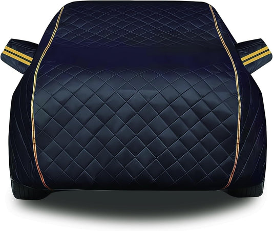 Hail Protector Car Cover, for Suzuki Swift 6 2017-2020 All-Weather Cotton Pad Outdoor Hail Blanket Windproof Heat Insulation Dust with Door Zipper 4 Season Full Car Tarpaulin