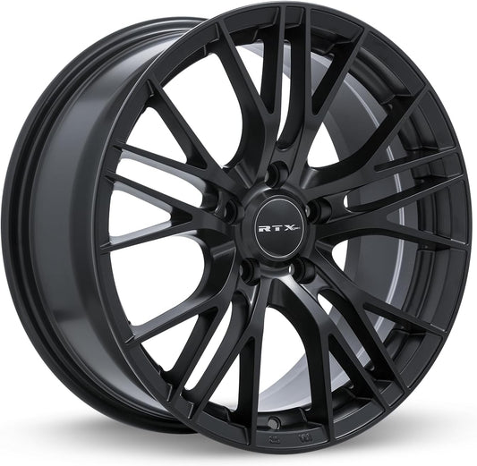 RTX VERTEX Custom Wheel - 17x7.5, 32 Offset, 5x110 Bolt Pattern, 65.1mm Hub - Satin Black Rim