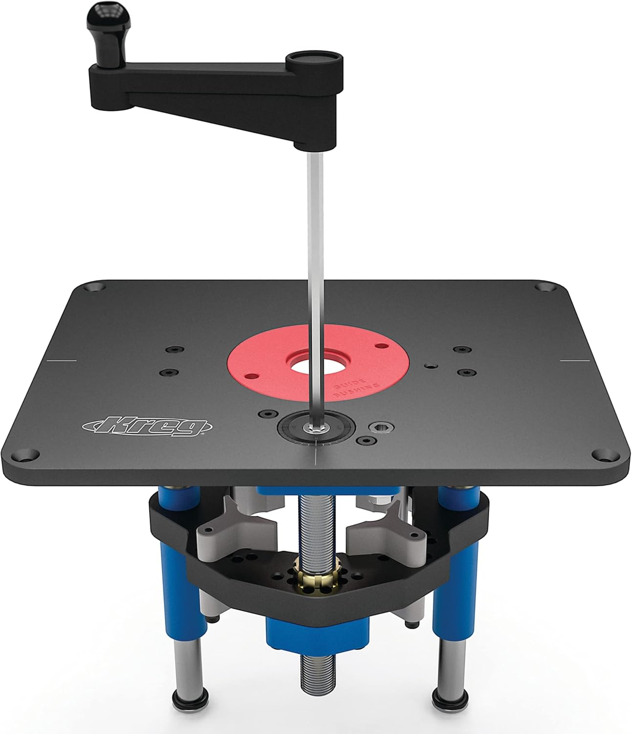Kreg PRS5000 Precision Router Lift - Router Table Lift System - Durable Router Plate Insert - Router Table Plate Insert - For Quick, Accurate, Reliable & Repeatable Setups