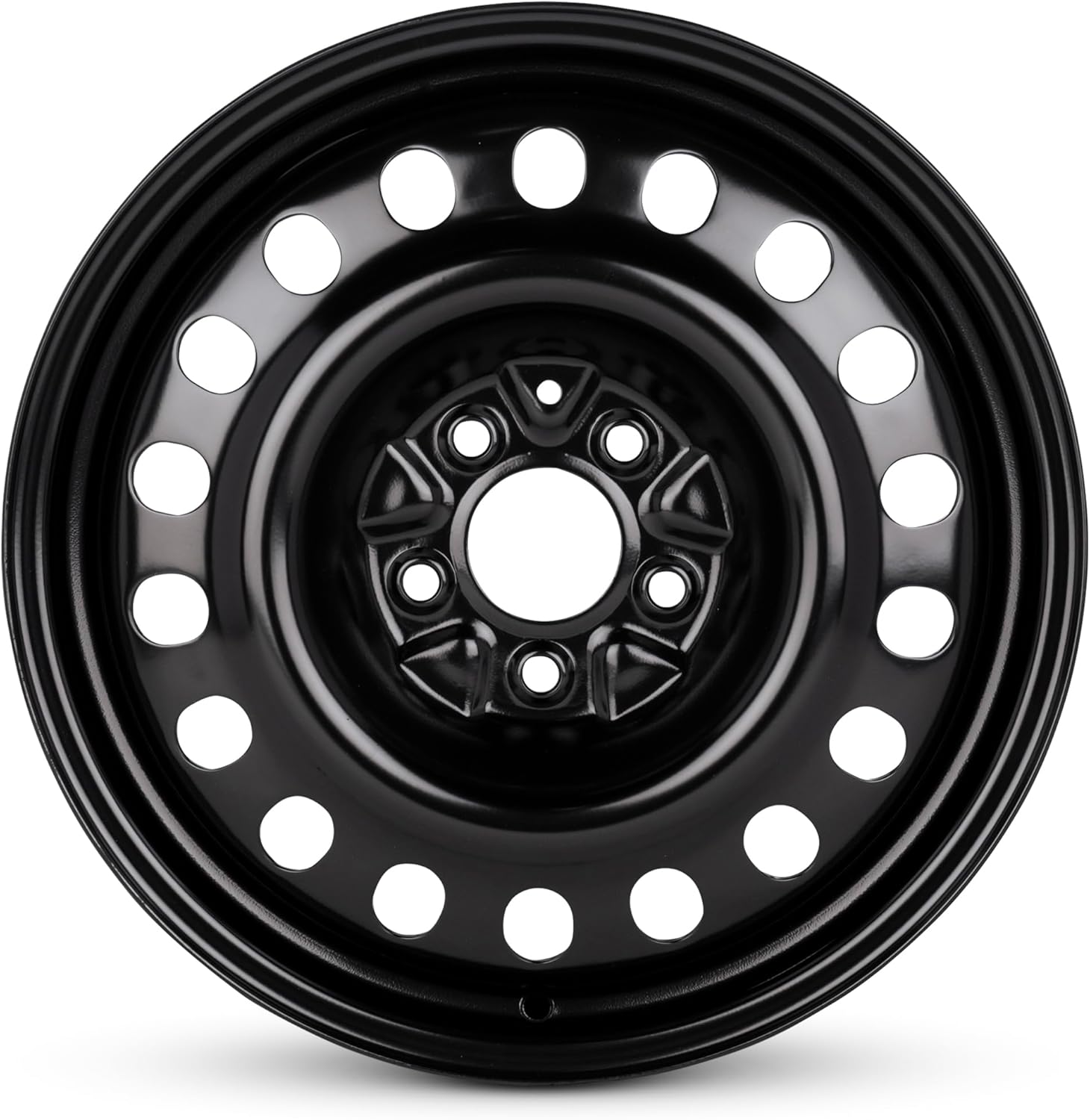 For 07-14 Jeep Liberty 17 Inch Painted Black Steel Rim - OE Direct Replacement - Road Ready Car Wheel