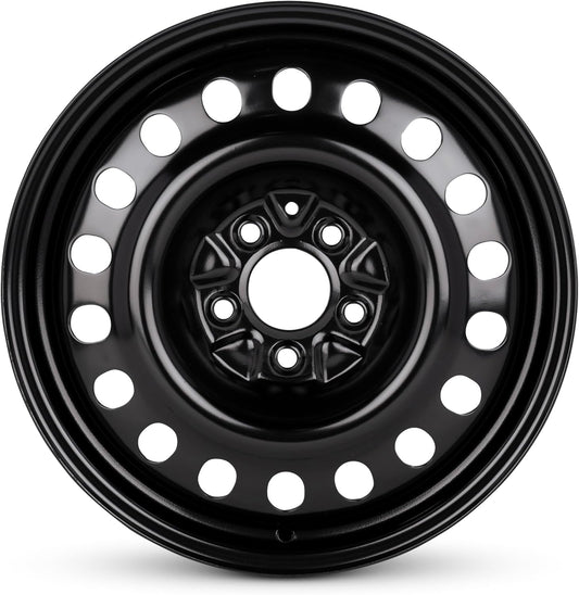 For 95-05 Mitsubishi Diamante 17 Inch Painted Black Steel Rim - OE Direct Replacement - Road Ready Car Wheel