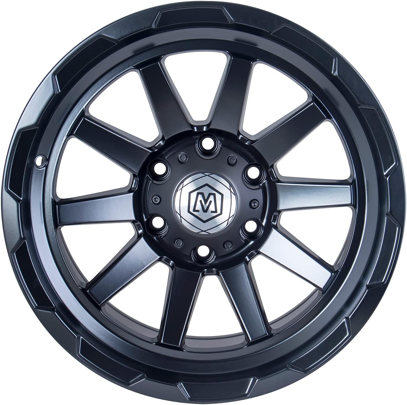 Michael Pro RIM 17x8.5 Black Wheel with Polished (17 x 8.5 inches /6 x 139 mm, 0 inches Offset)