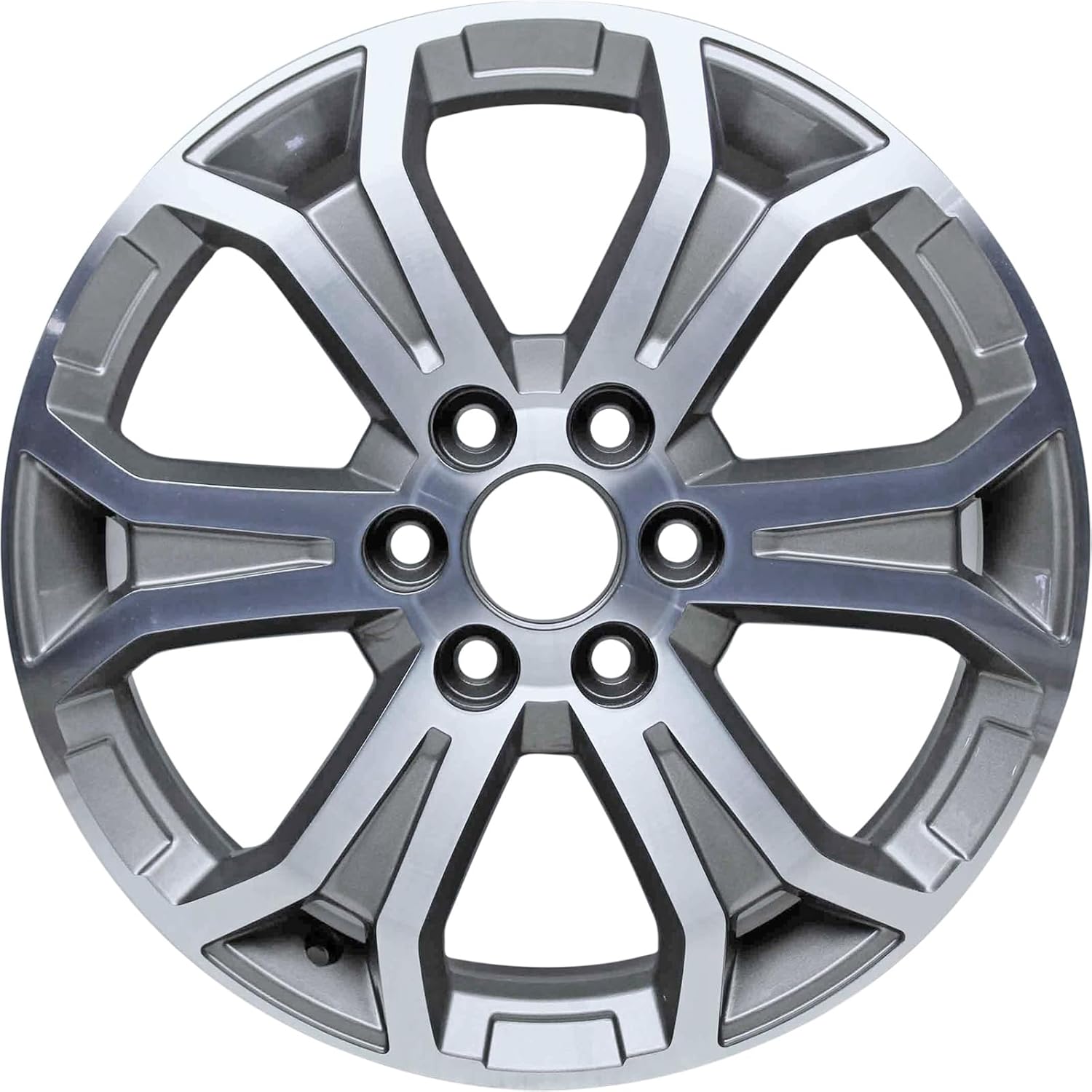 19x7.5"" 19 Inch Aluminum Alloy Wheel Rim For GMC Acadia 2013 2014 2015 2016 | ALY05573U30N | Direct Fit - OE Stock Specs, Machined and Grey