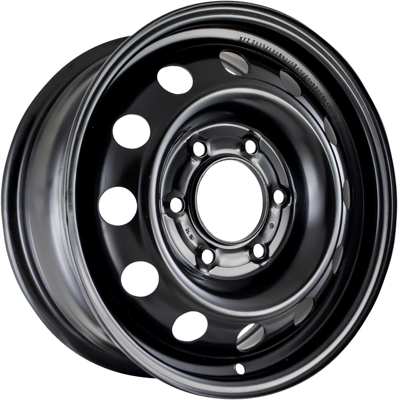 16x6.5" Reconditioned Genuine Factory OEM Black Steel Wheel Rim for KIA Sedona 2006-2014; Hyundai Entourage 2007-2010 | 74583A