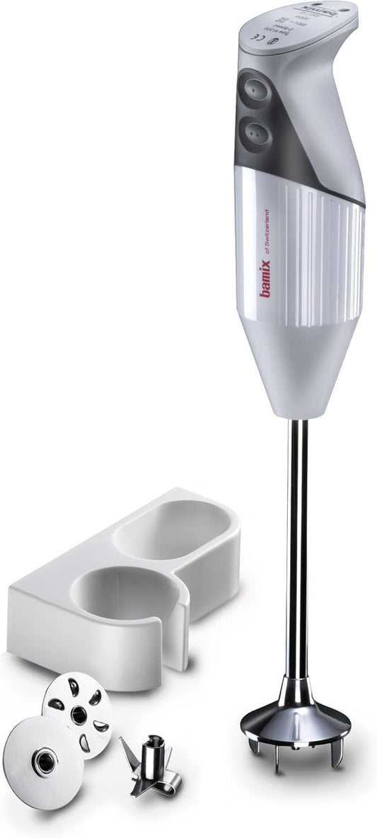 Bamix Pro-2 G200 Professional Series NSF Rated 200 Watt 2 Speed 3 Blade Immersion Hand Blender with Wall Bracket
