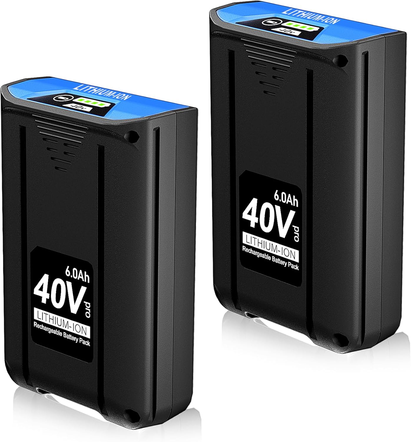 2-Pack 40V 6.0Ah Replacement Battery for Kobalt KB640-06 KB640-03 KB440-03 KB240-06 KB240-03 KB245-06 KB2540C-06 KRC40-06 KB440C-06 KB340C-06, Compatible with 40-Volt Max Cordless Power Tool & Charger