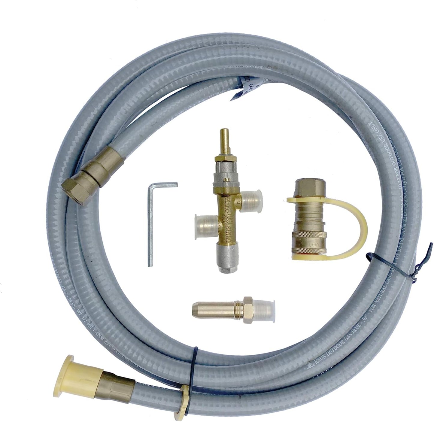 45,000 BTUs Conversion Kit for Propane to Natural Gas, Conversion Kit 10FT for Elementi Fire Pit\/Fire Table