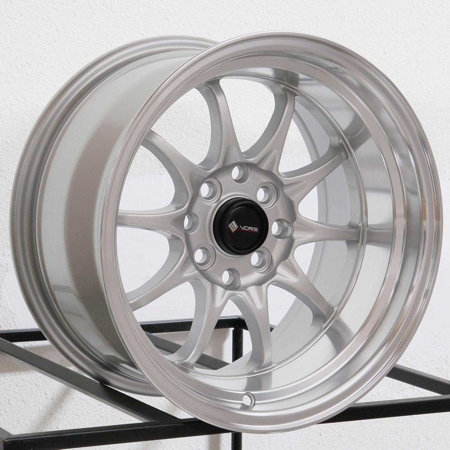 15x9 Vors TR3 4x100/4x114.3 0 Silver Wheel Rim 73.1
