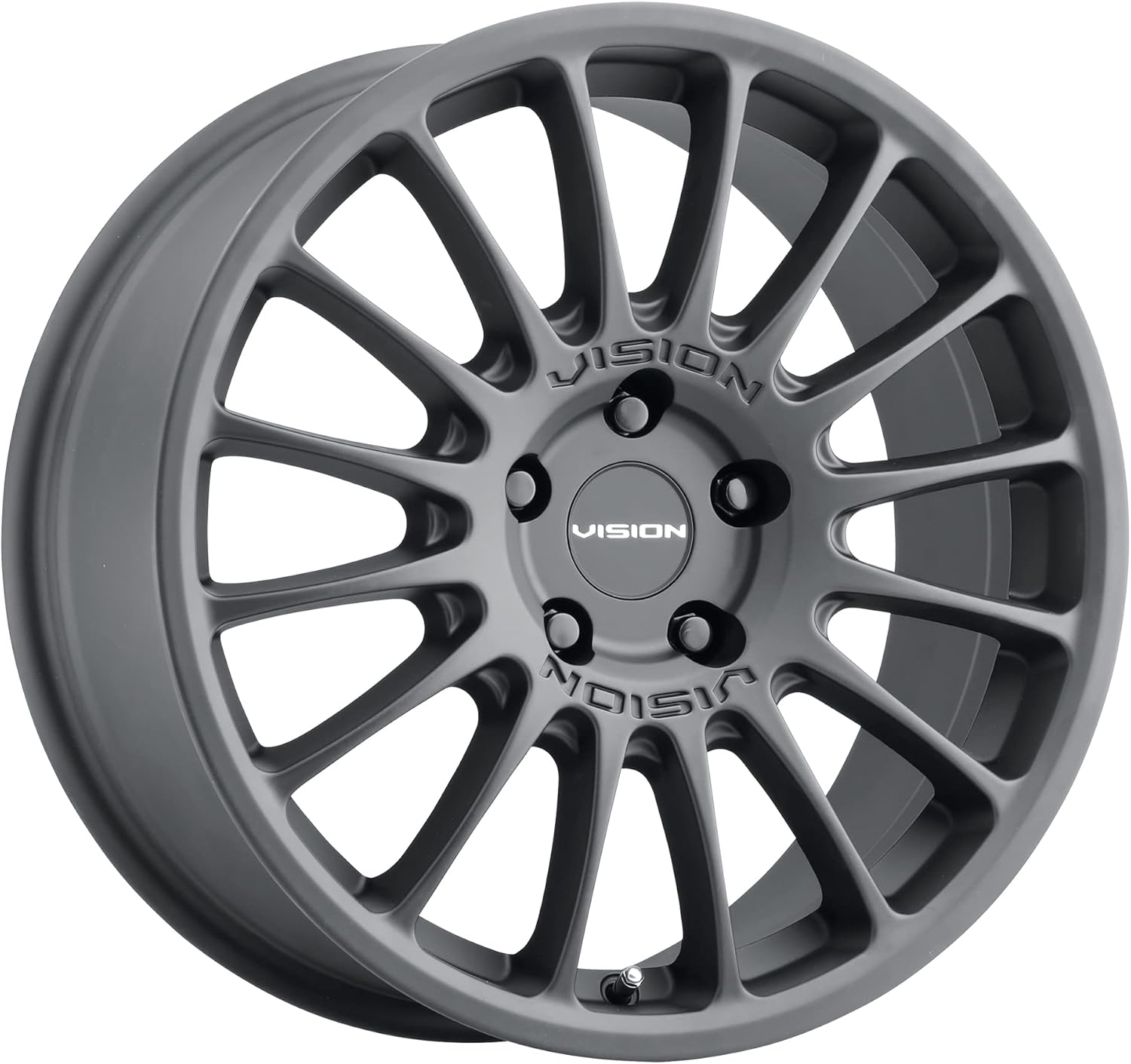 Vision 477 Monaco 15x7 5x100 +15mm Satin Black Wheel Rim 15" Inch