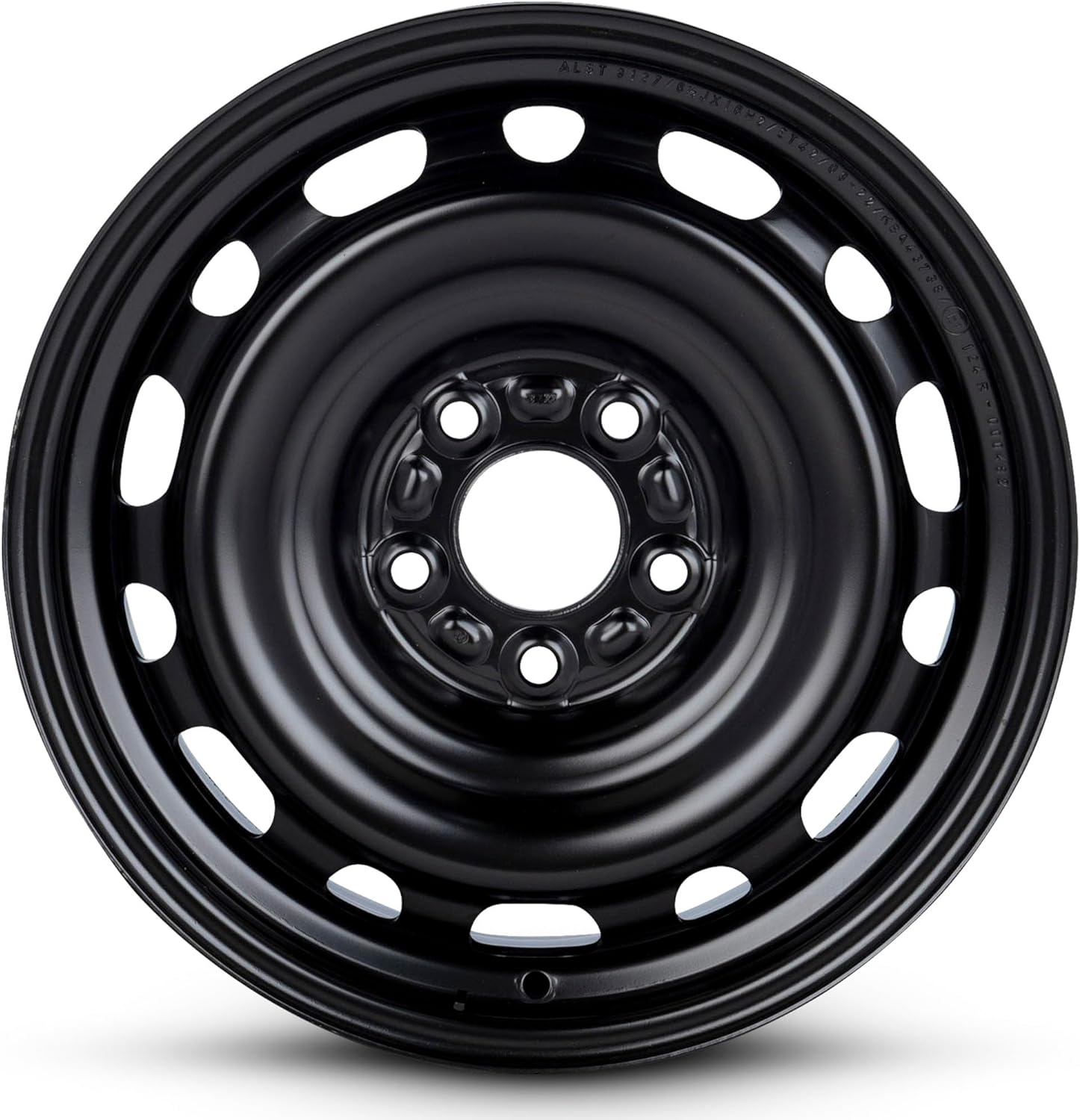For 05-11 Kia Magnetis 16 Inch Painted Black Steel Rim - OE Direct Replacement - Road Ready Car Wheel
