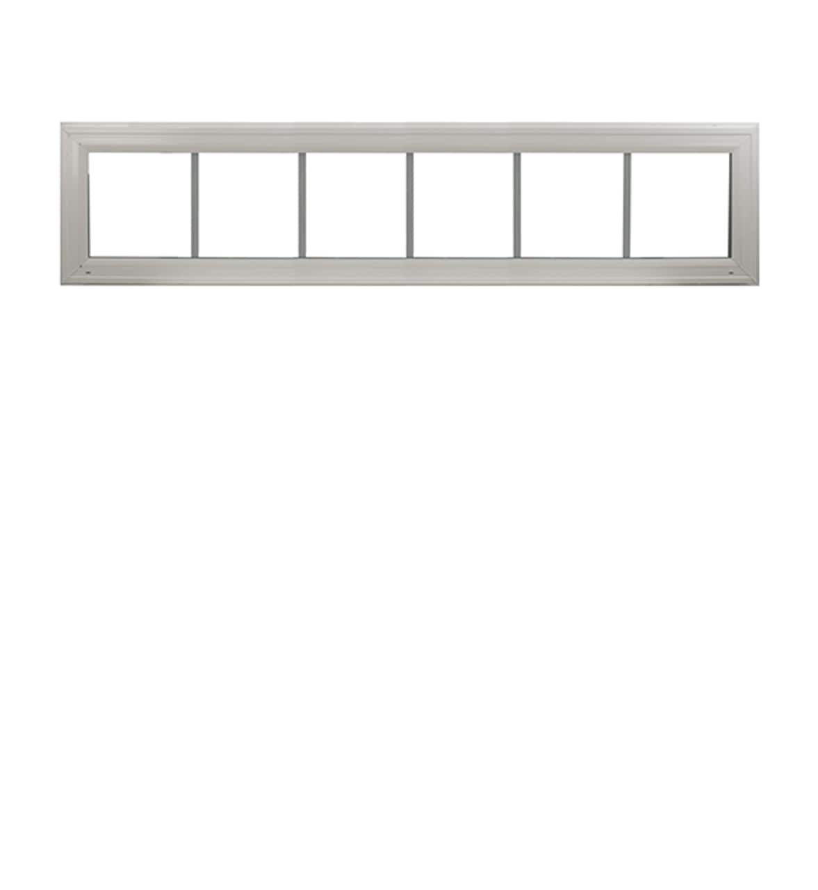 Heritage  Transom Window White 72-in x 12-in Double Pane with Grids G7 DP Rating 50 W6H1 Standard Glass Clear