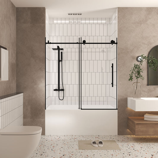 Dexmalle  Frameless shower door 56-60IN W x 60IN H