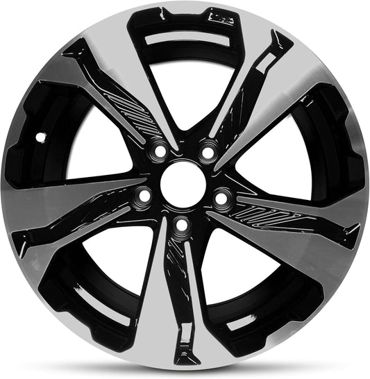 For 17-21 Honda CR-V 17 Inch Machined Black Aluminum Rim - OE Direct Replacement - Road Ready Car Wheel