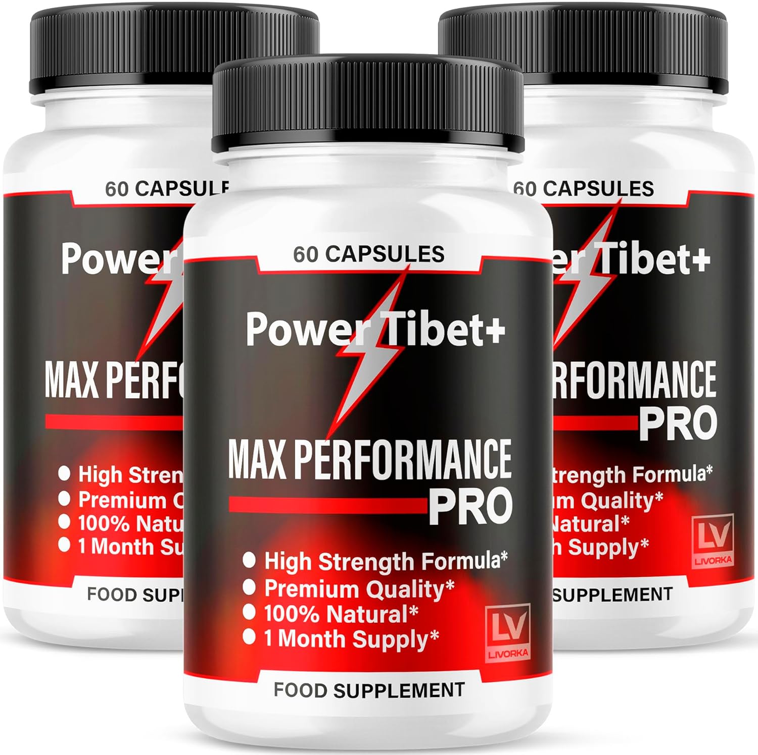 (3 Pack) PowerTibet+ Capsules, Power Tibet, Power Tibet+, Power Tibet Tablets, PowerTibet + Advanced Formula, Power Tibet Reviews 180 Capsules for 3 Months