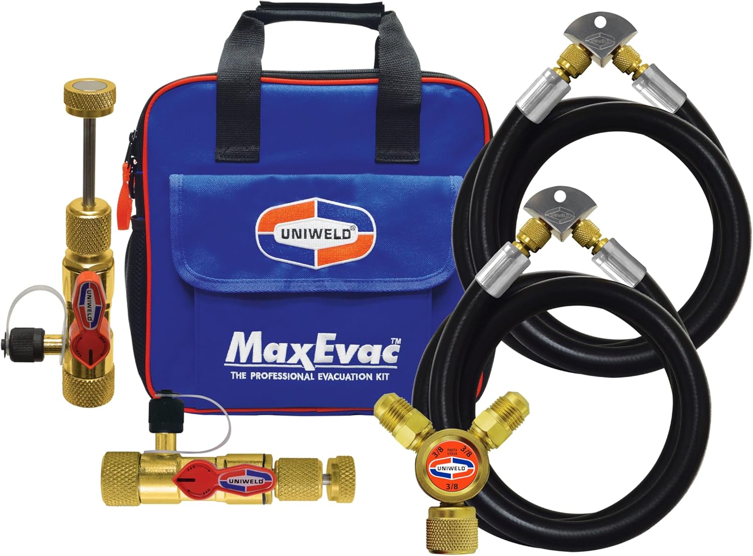 Uniweld MEPK14 MaxEvac™ Pro 1\/2" Hose Evacuation Kit with Core Removal Tool