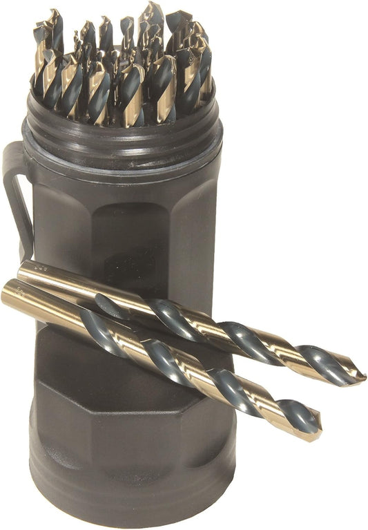 Norseman by Viking Drill and Tool 66820 Ultra Dex SPM-29 Type 250-UB 135 Degree Split Point Magnum Sup Premium Mechanical Set (29 Piece),Black,Medium