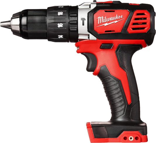 Milwaukee M18 18-Volt Lithium-Ion 1/2 in. Cordless Hammer Drill (Bare Tool Only), Black Red