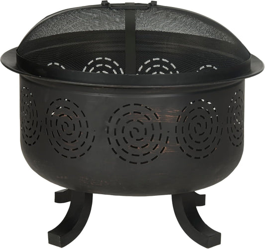 Safavieh Outdoor Collection Negril Copper and Black Fire Pit