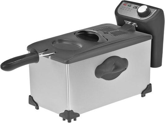 Kalorik Stainless Steel Deep Fryer, 4-Quart