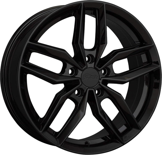WHEELS 776 15 X 6.5 BOLT PATERN 5-100, Offset: 38 Black 73.1mm Hub bore