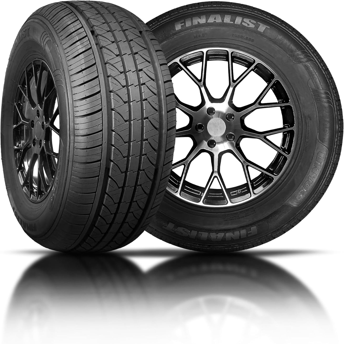 Set of 2 (Two）Finalist UN109 All Season 205\/60R16 92H SL Radial Passenger Tire 205\/60R16 - Includes Road Hazard Warranty (Tire Only)