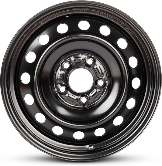For 2010-2015 Mitsubishi Outlander 16 Inch Painted Black Rim - OE Direct Replacement - Road Ready Car Wheel