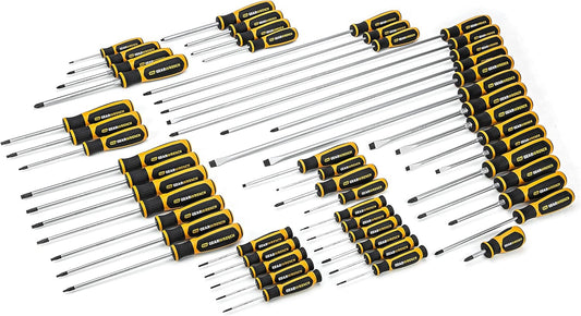 GEARWRENCH 51 Pc. Master Complete Screwdriver Set, Dual Material Handles - 80051A