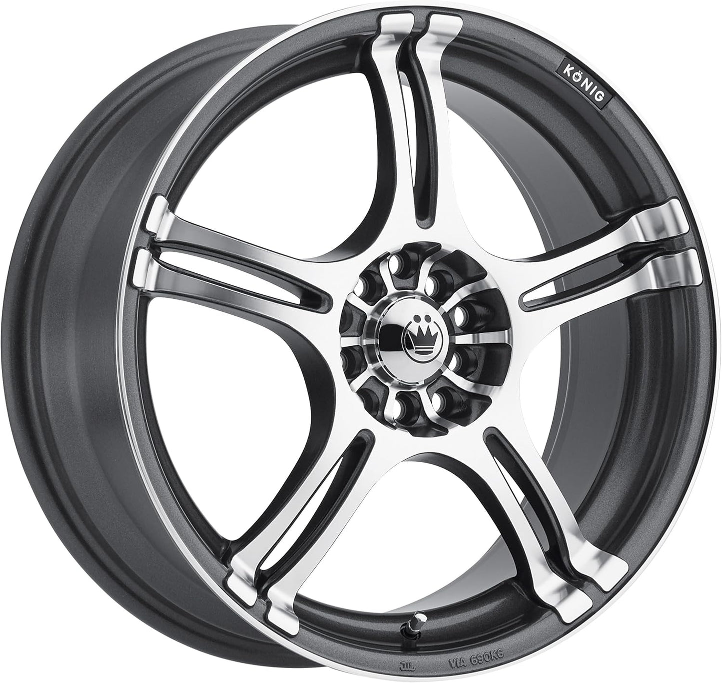 Konig Incident Graphite Machined Wheel (17x7"/5x100mm)