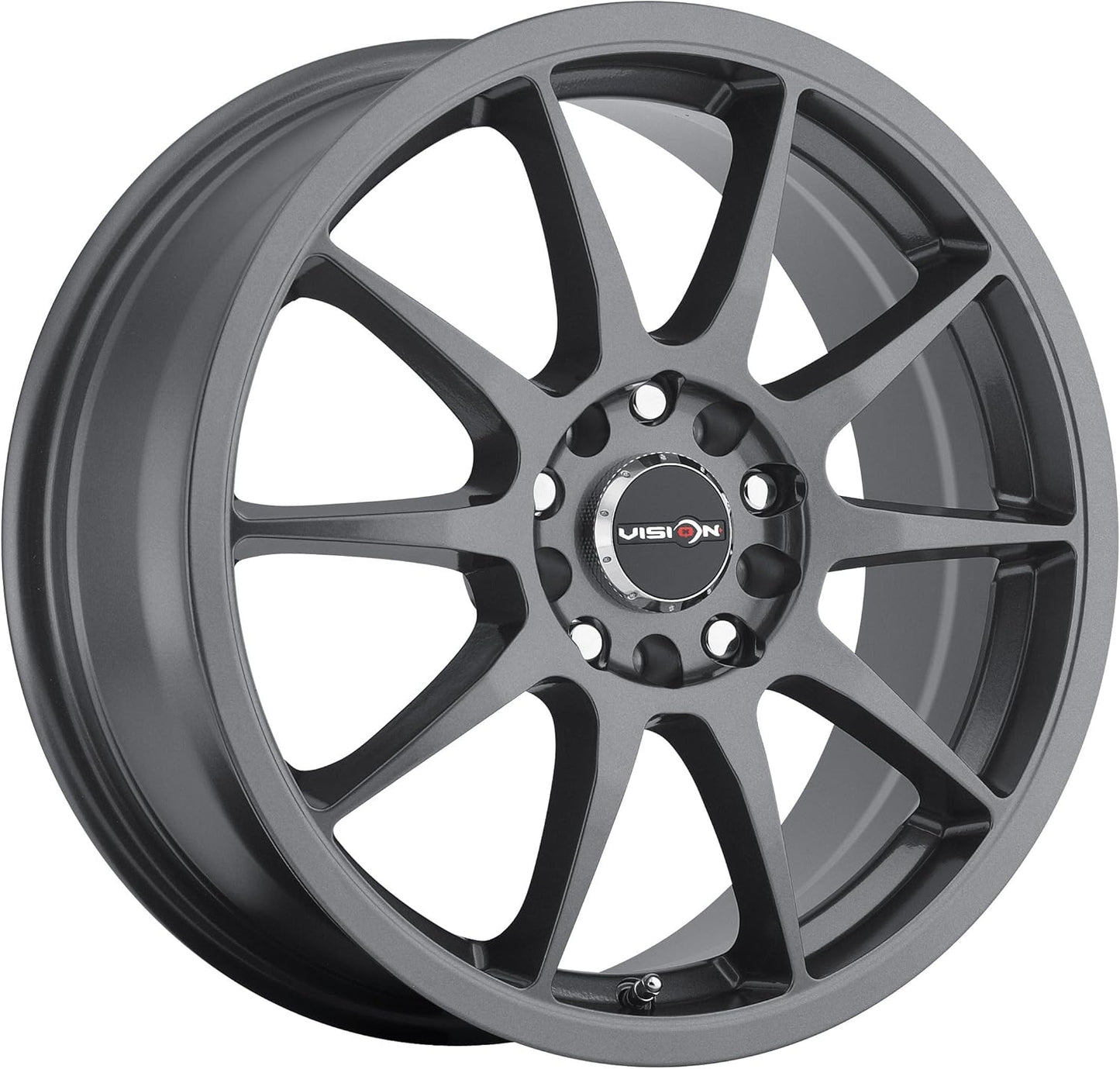 Vision Venom 16 Gunmetal Wheel / Rim 5x112 & 5x4.5 with a 38mm Offset and a 73.1 Hub Bore. Partnumber 425-6720GM38
